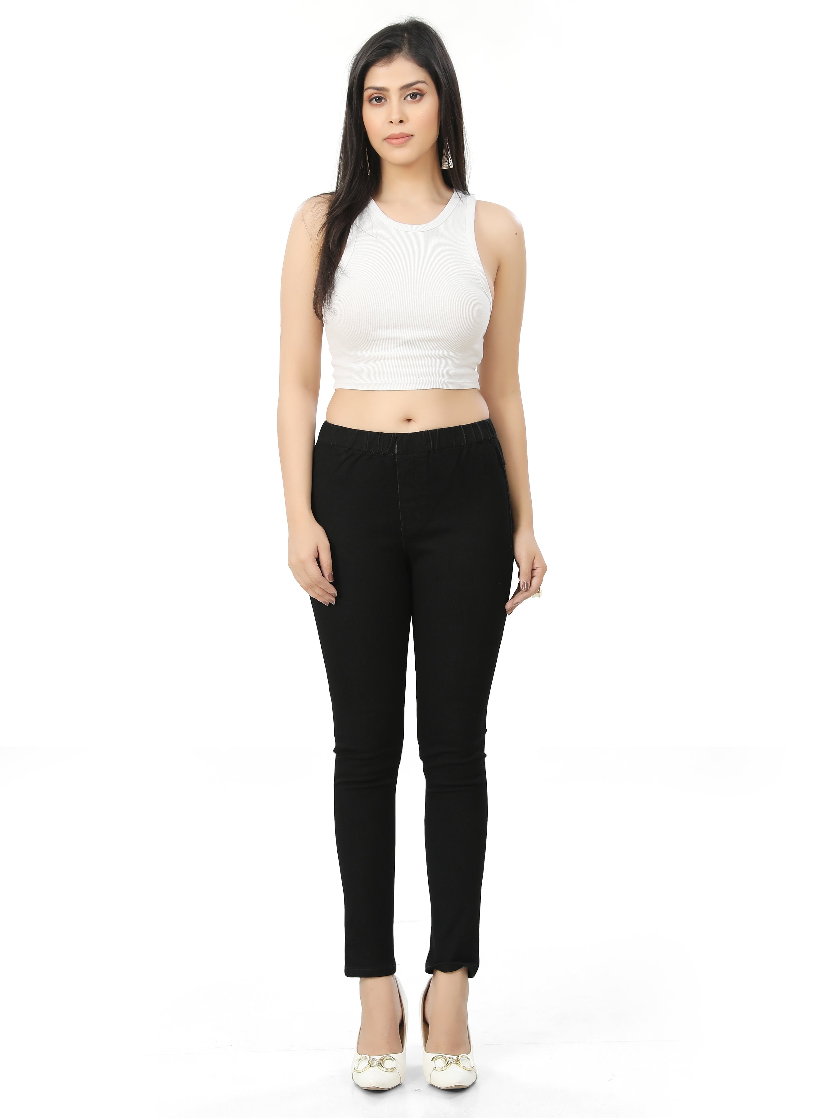 Ankle Length Skinny Fit Jeggings