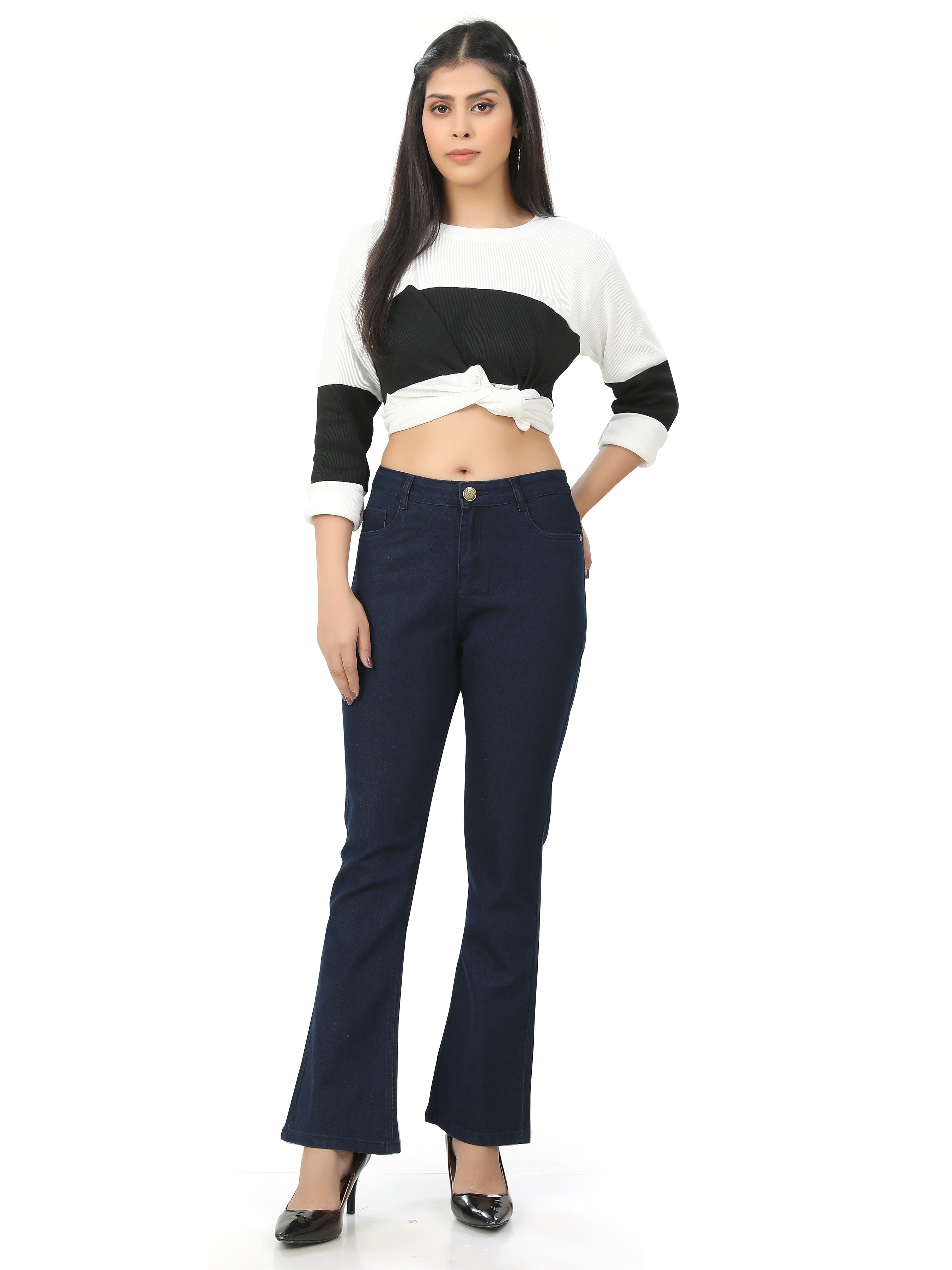 Boot Cut Flared Style Denim Jeans