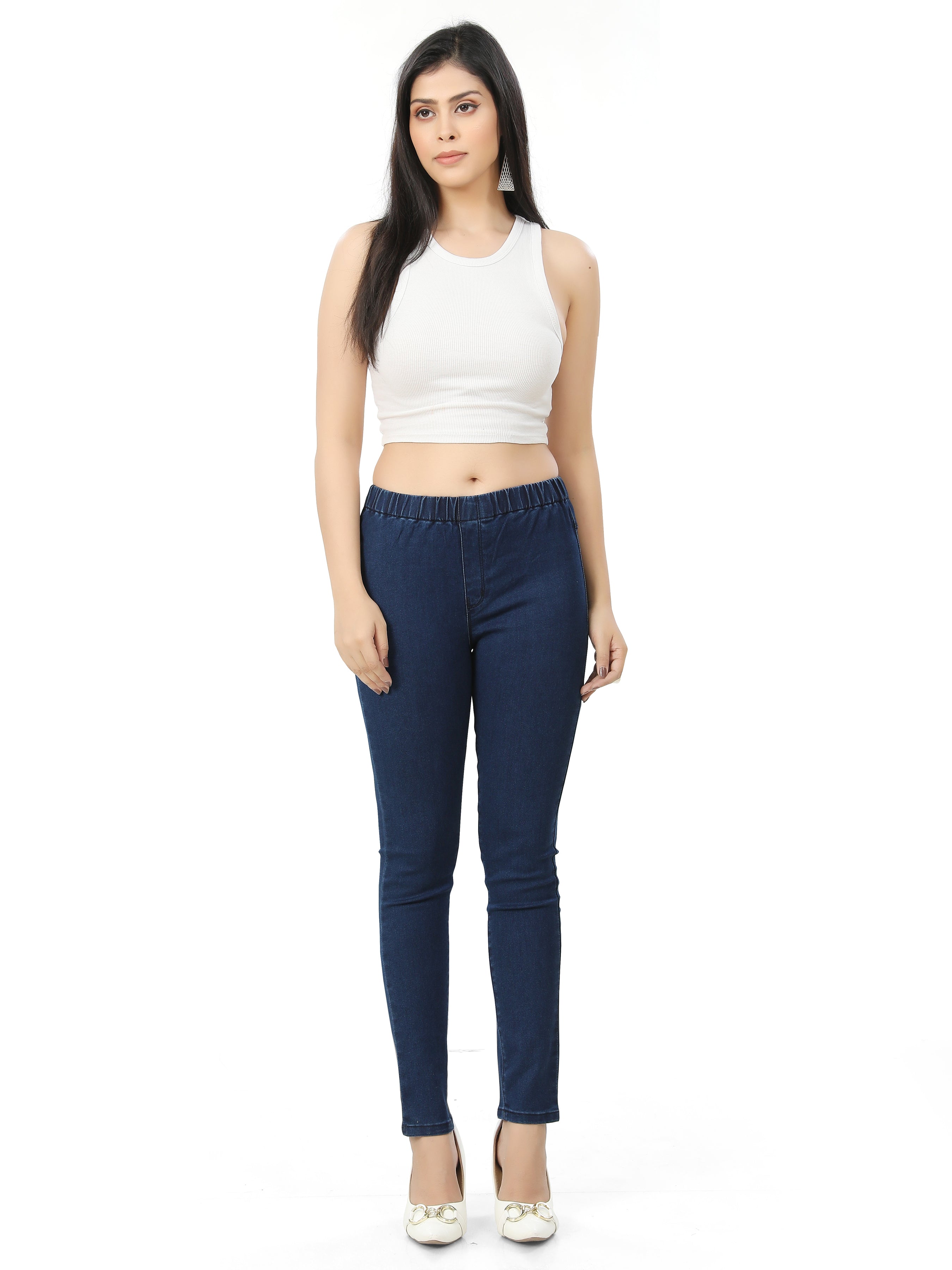 Ankle Length Skinny Fit Jeggings
