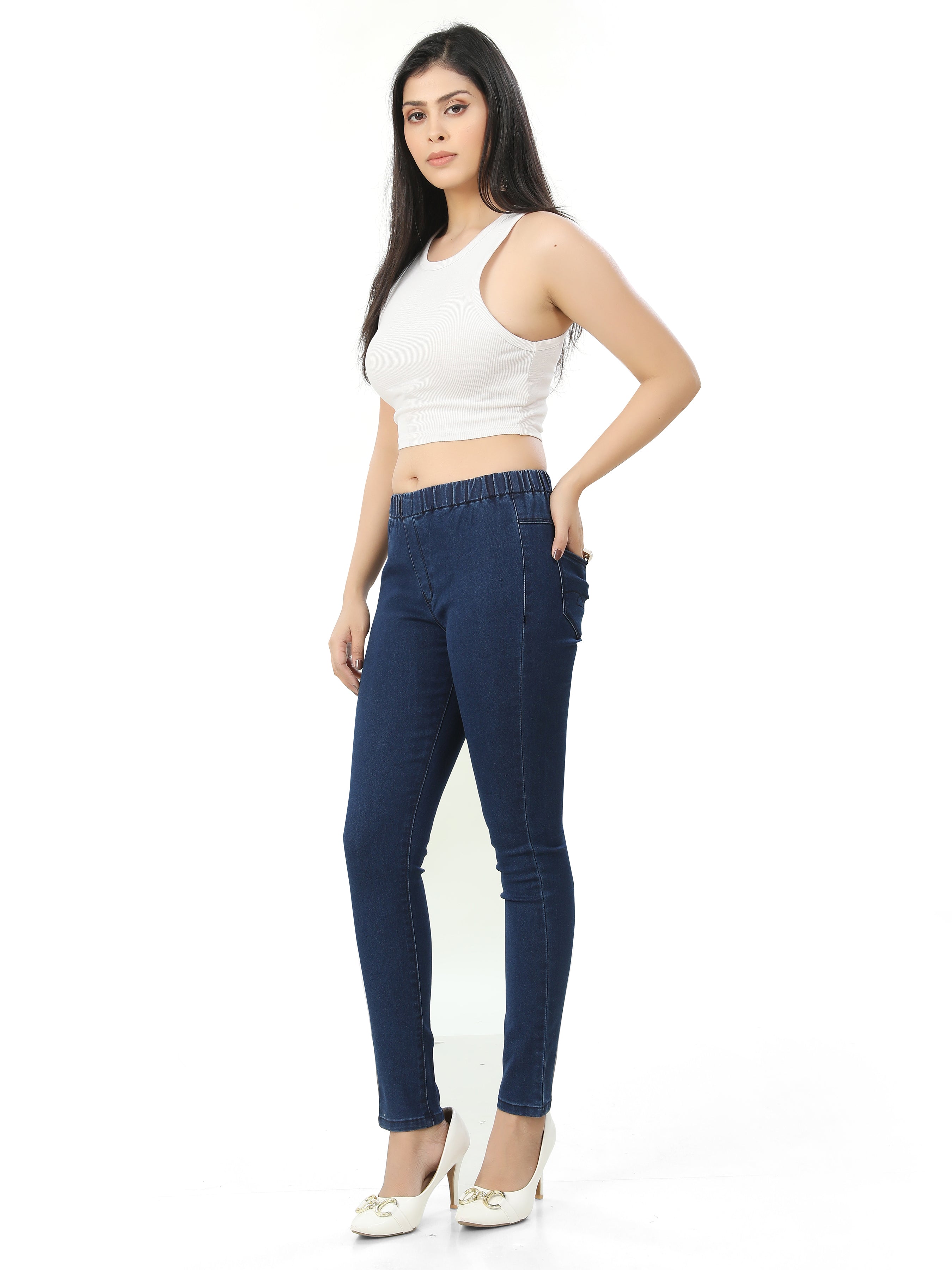 Ankle Length Skinny Fit Jeggings