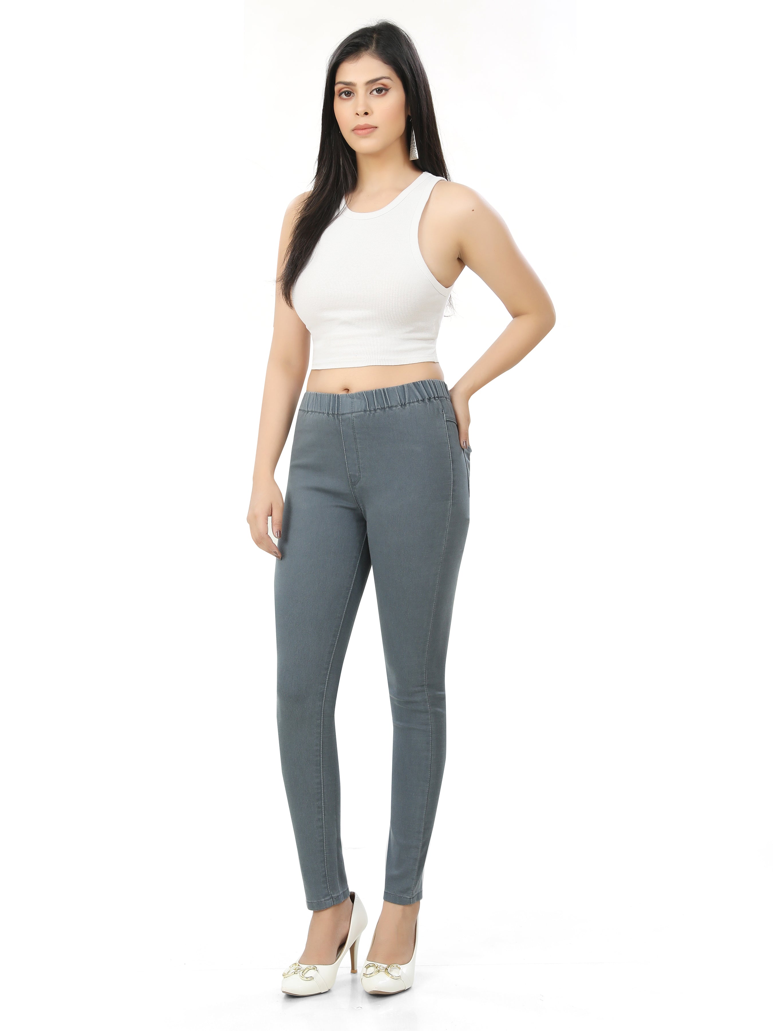 Ankle Length Skinny Fit Jeggings
