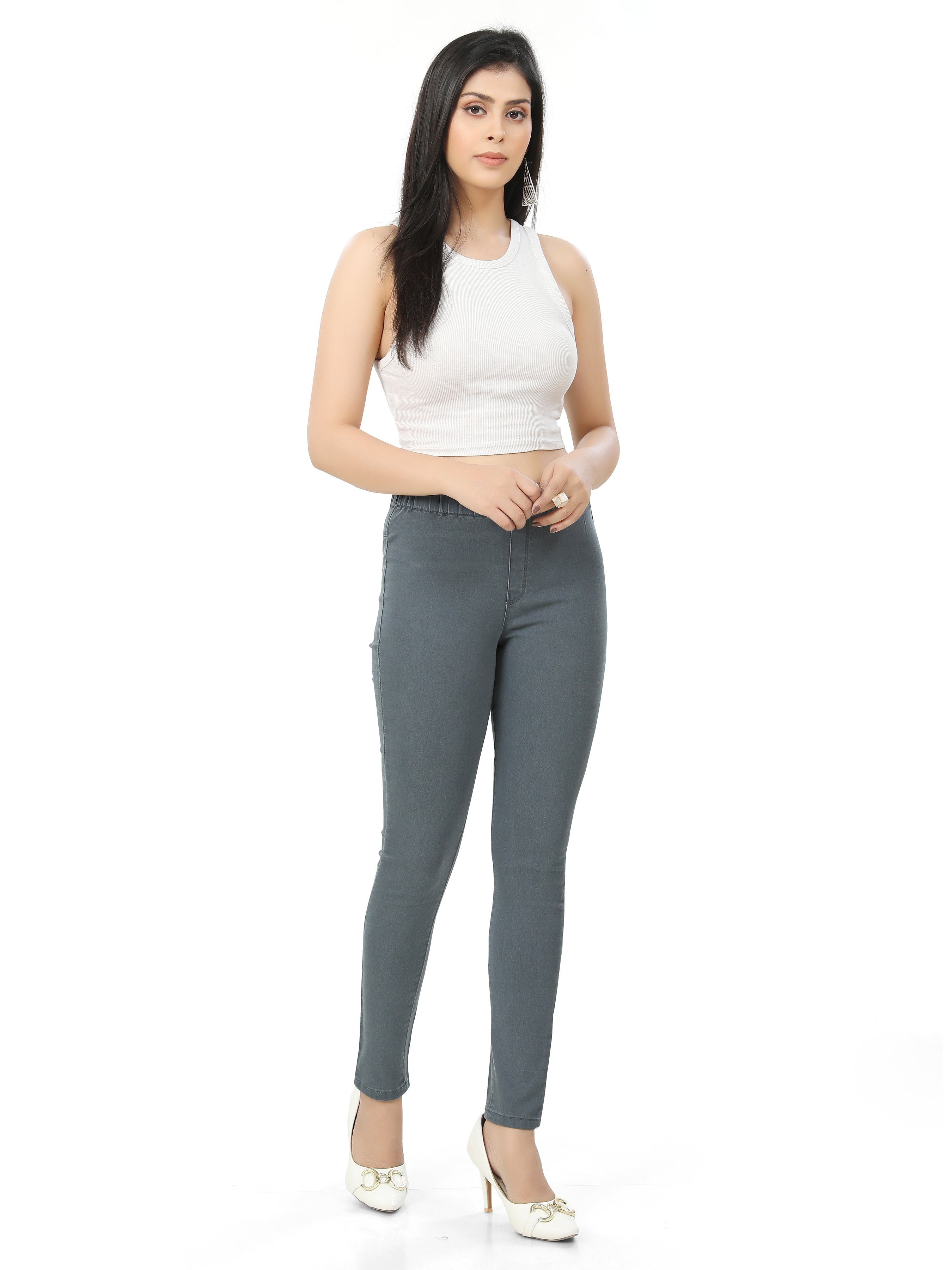 Ankle Length Skinny Fit Jeggings