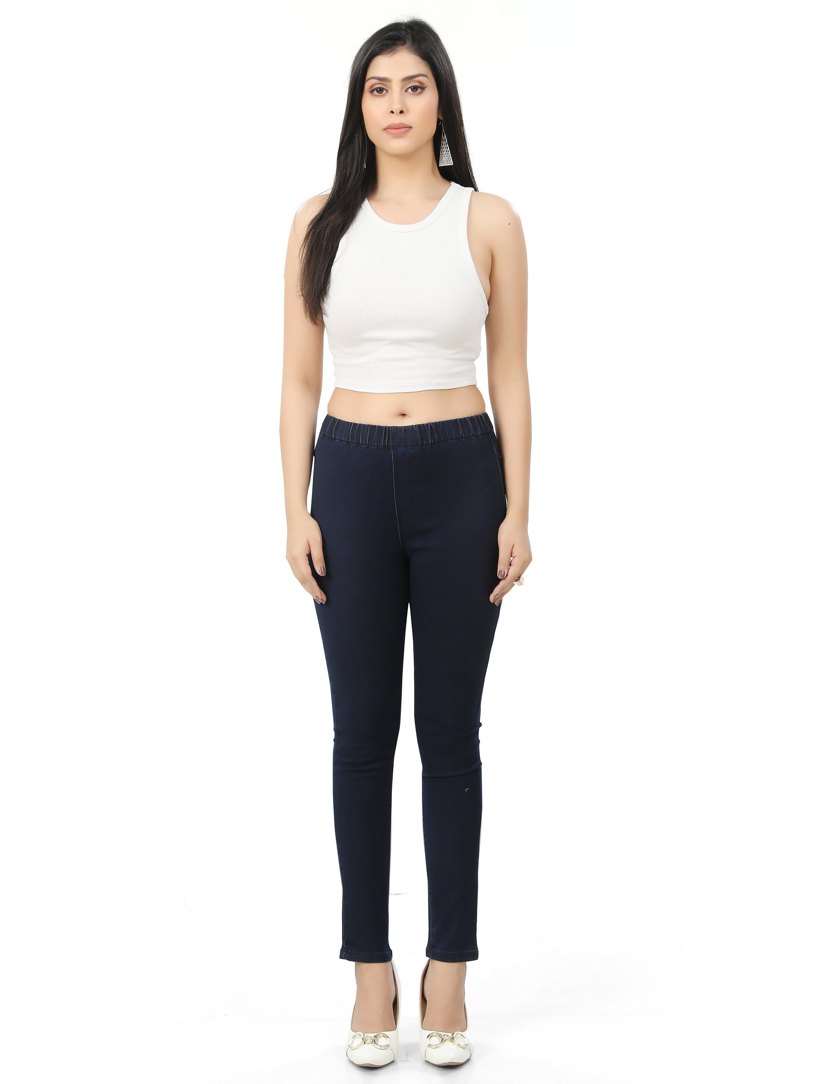 Ankle Length Skinny Fit Jeggings