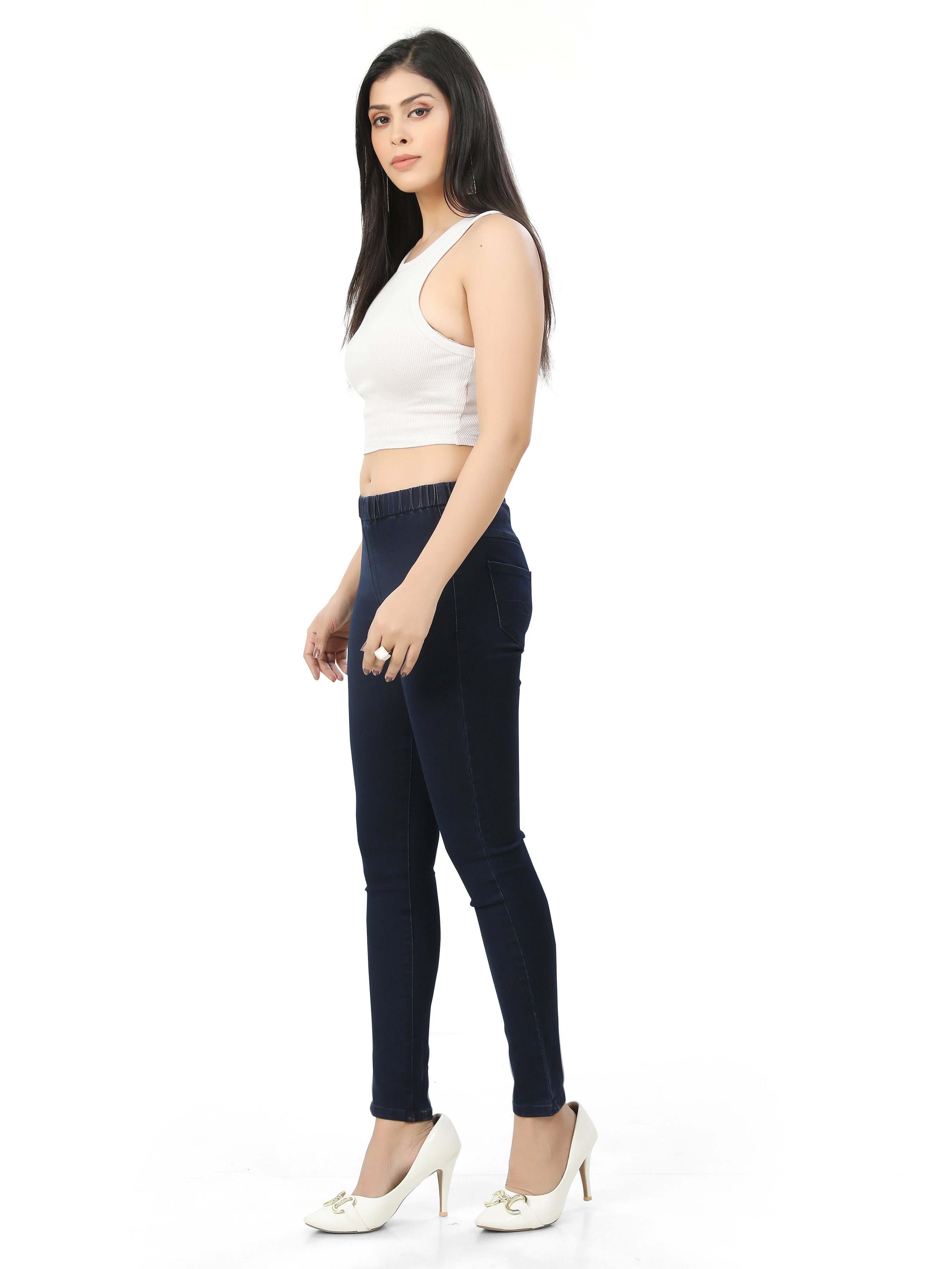 Ankle Length Skinny Fit Jeggings