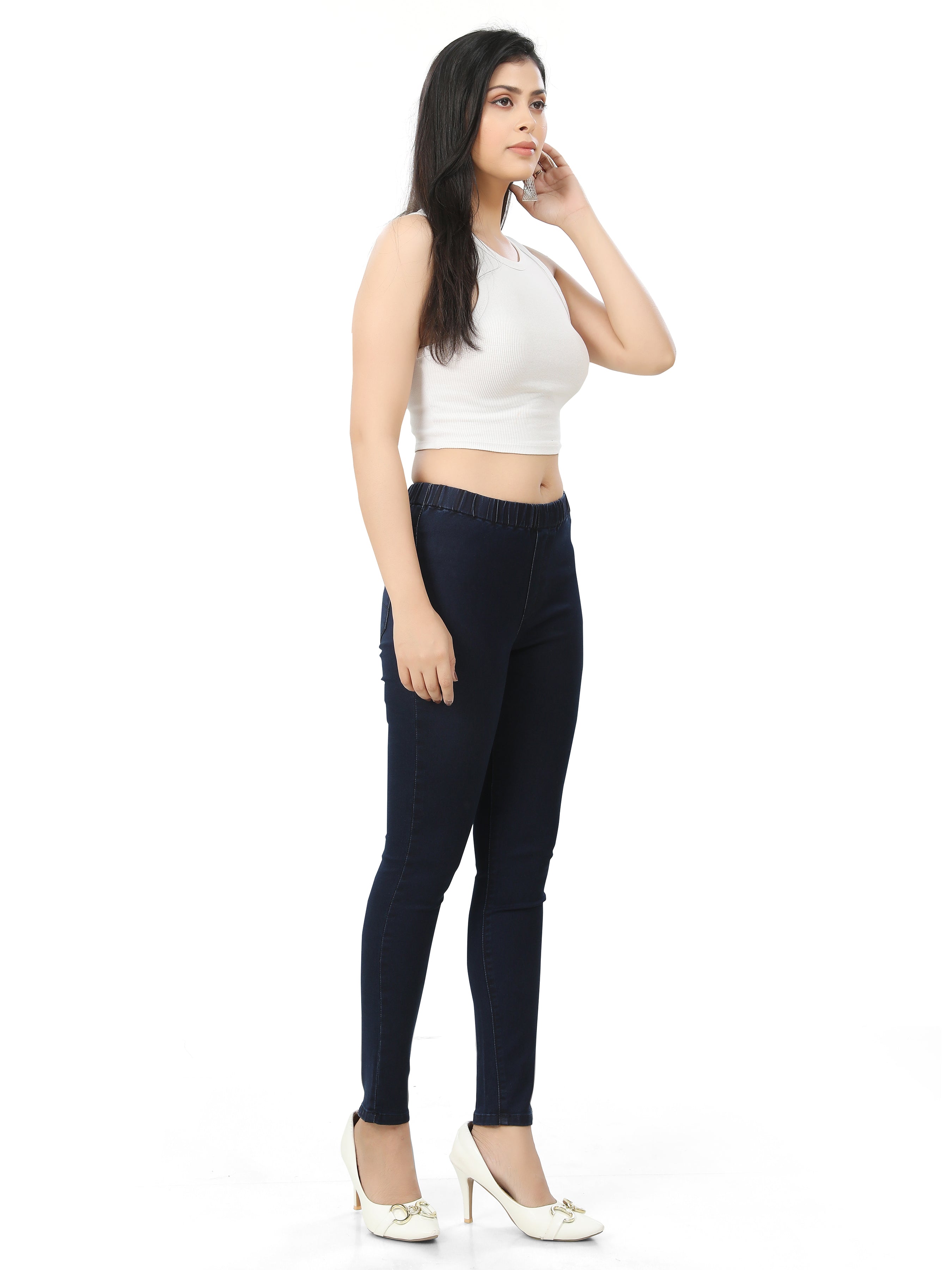 Ankle Length Skinny Fit Jeggings