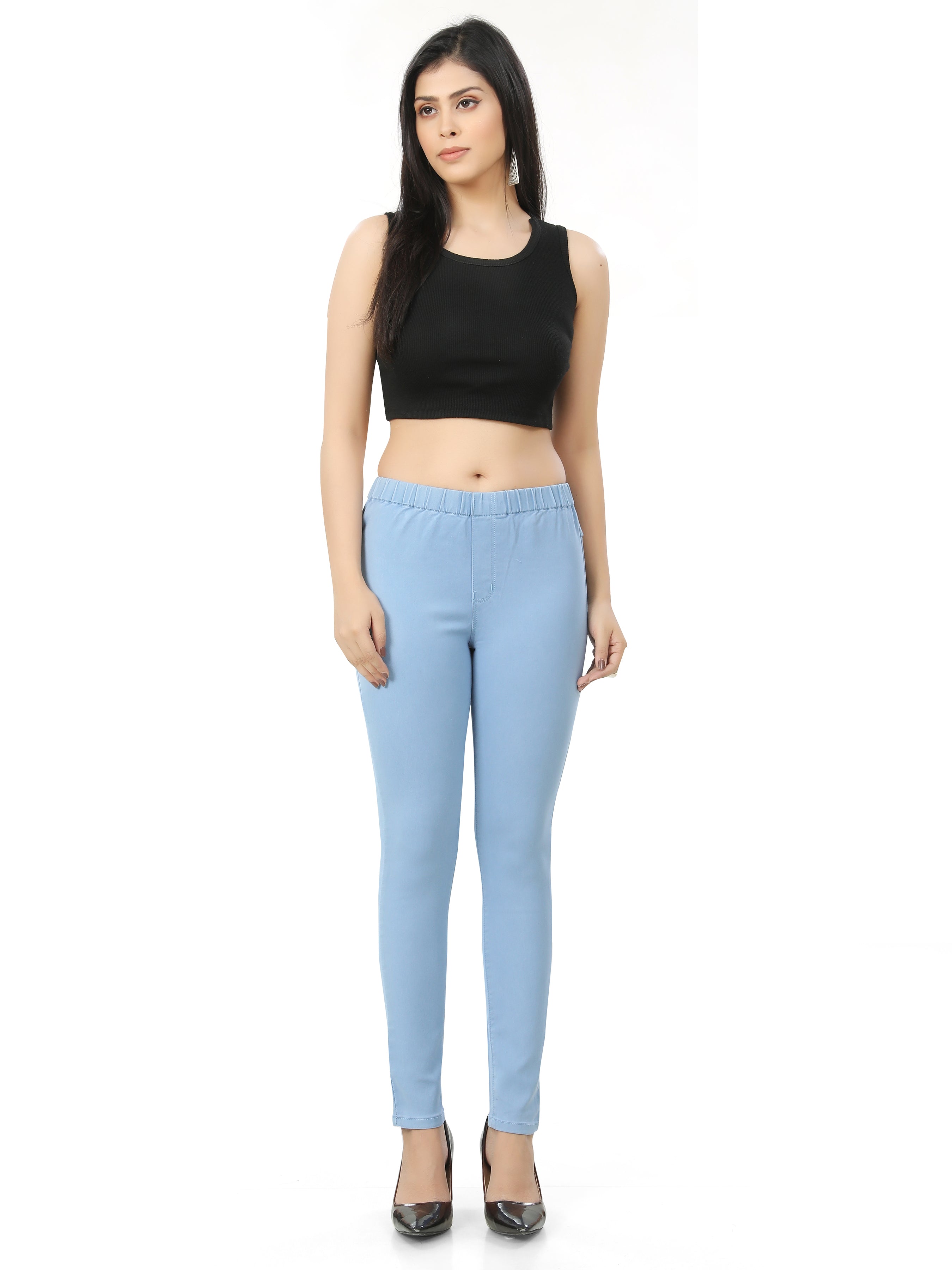 Ankle Length Skinny Fit Jeggings