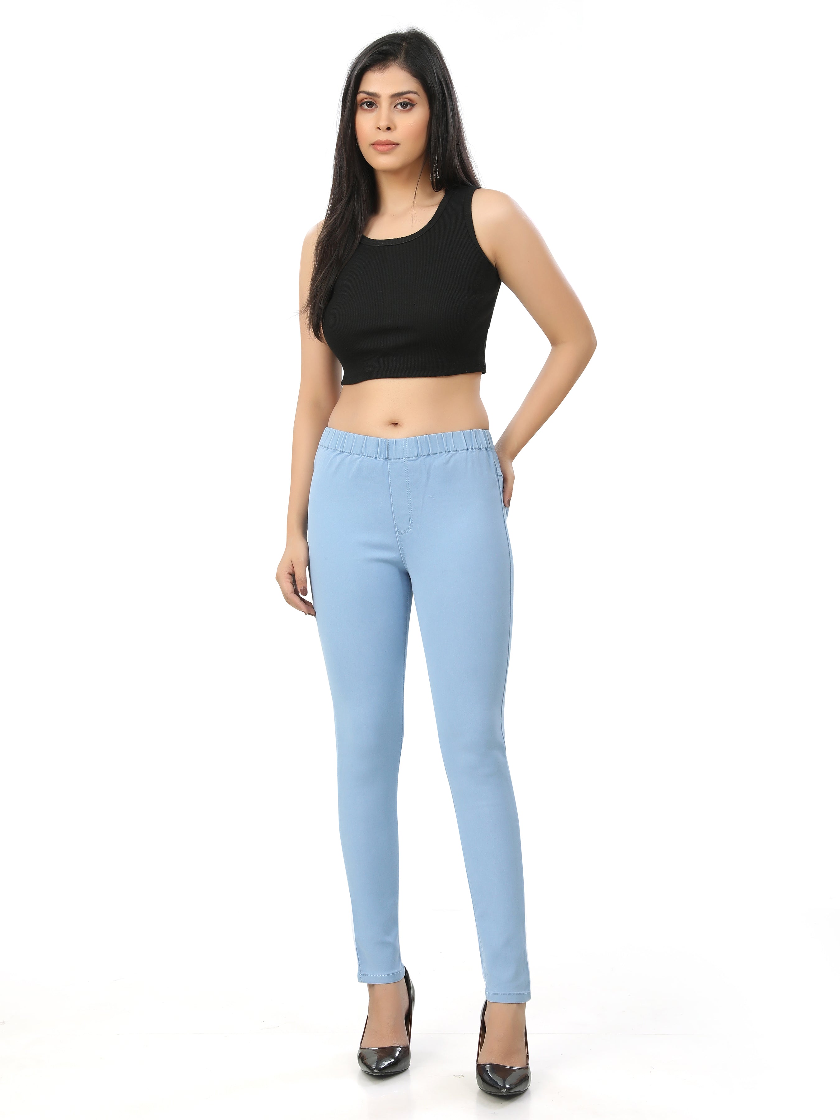 Ankle Length Skinny Fit Jeggings