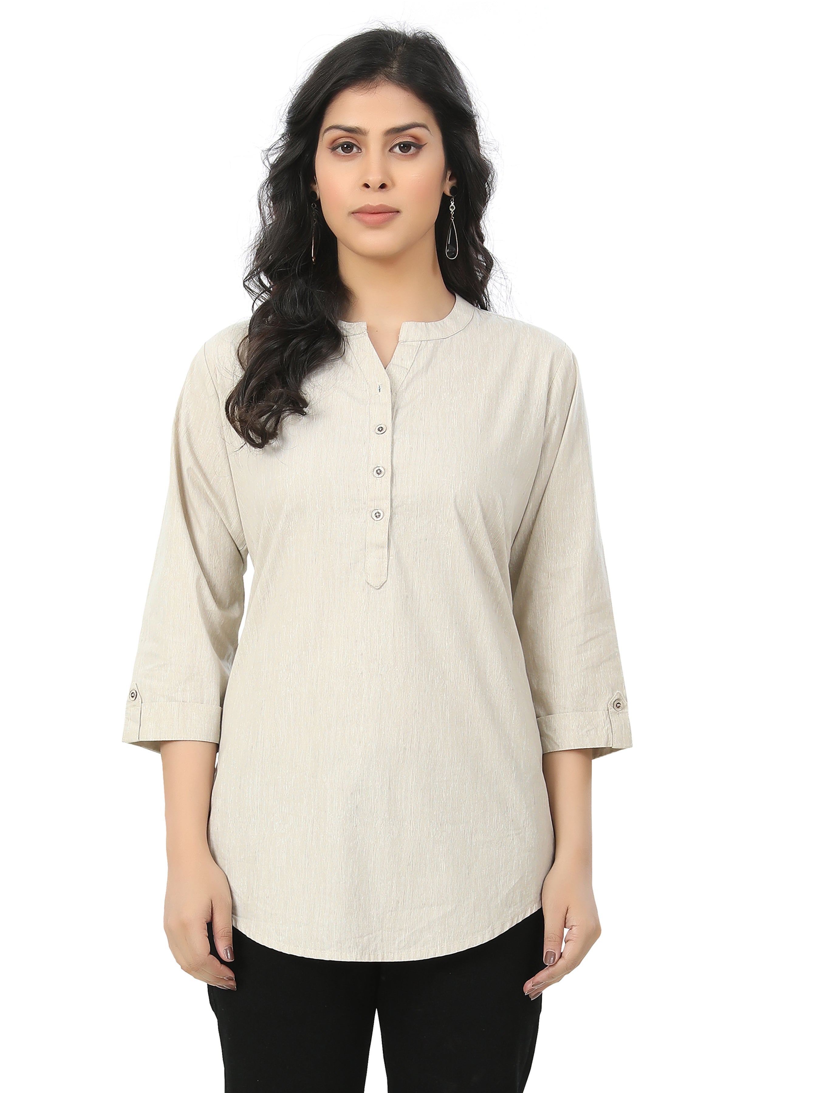 Textured Cotton Tunic Kurta