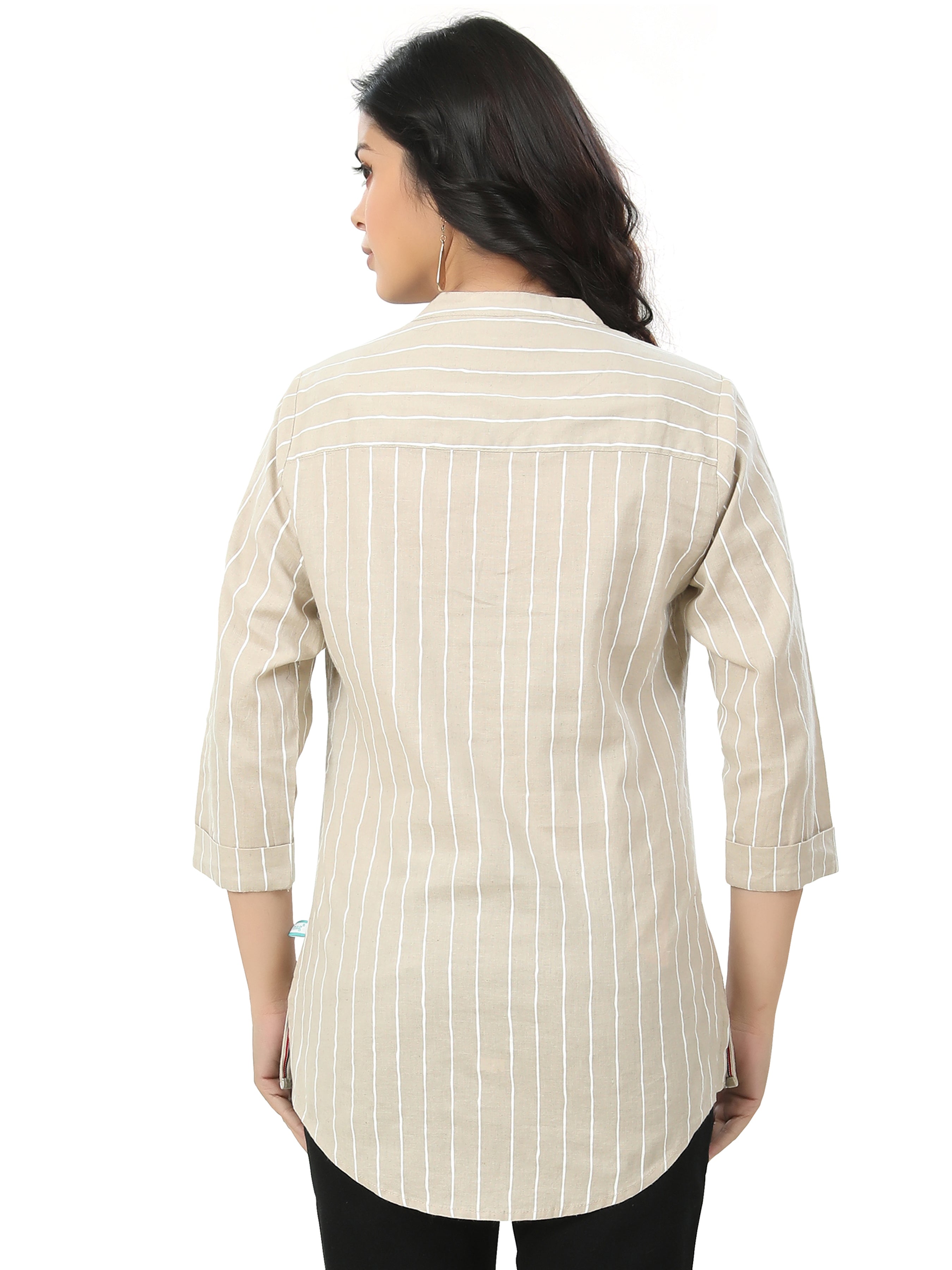 Cotton Linen Printed Kurta