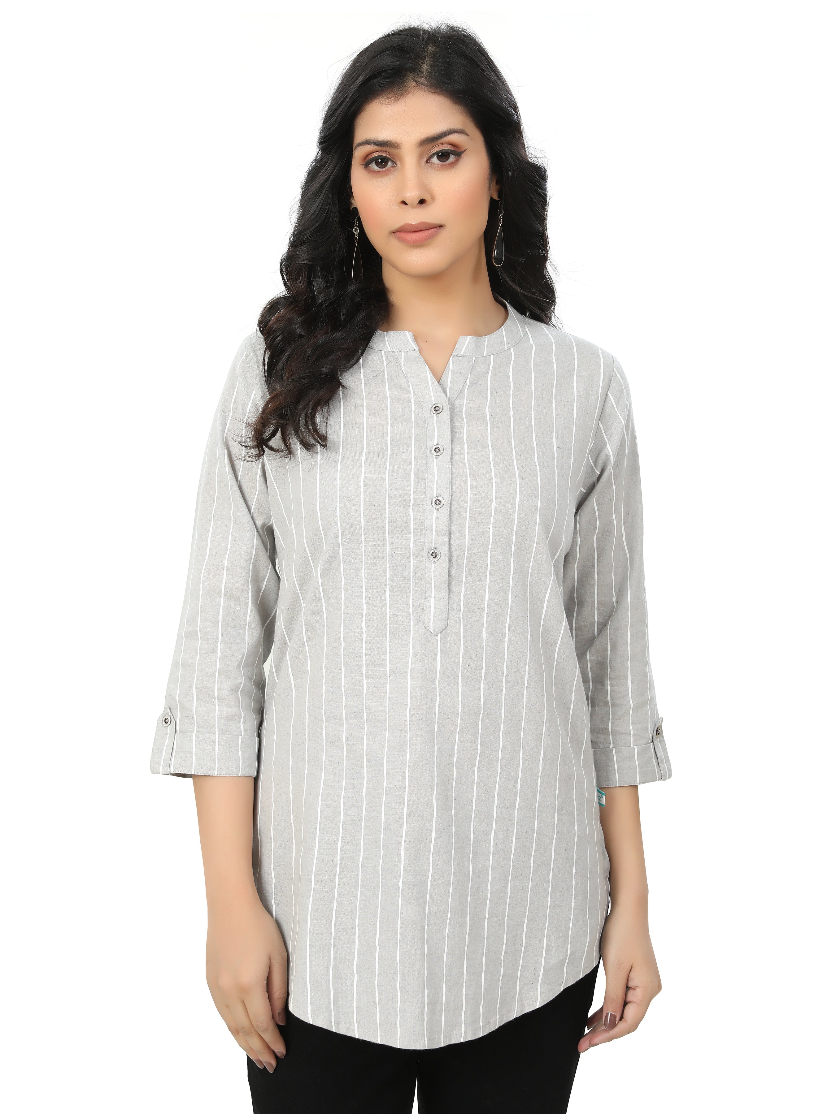 Cotton Linen Printed Kurta