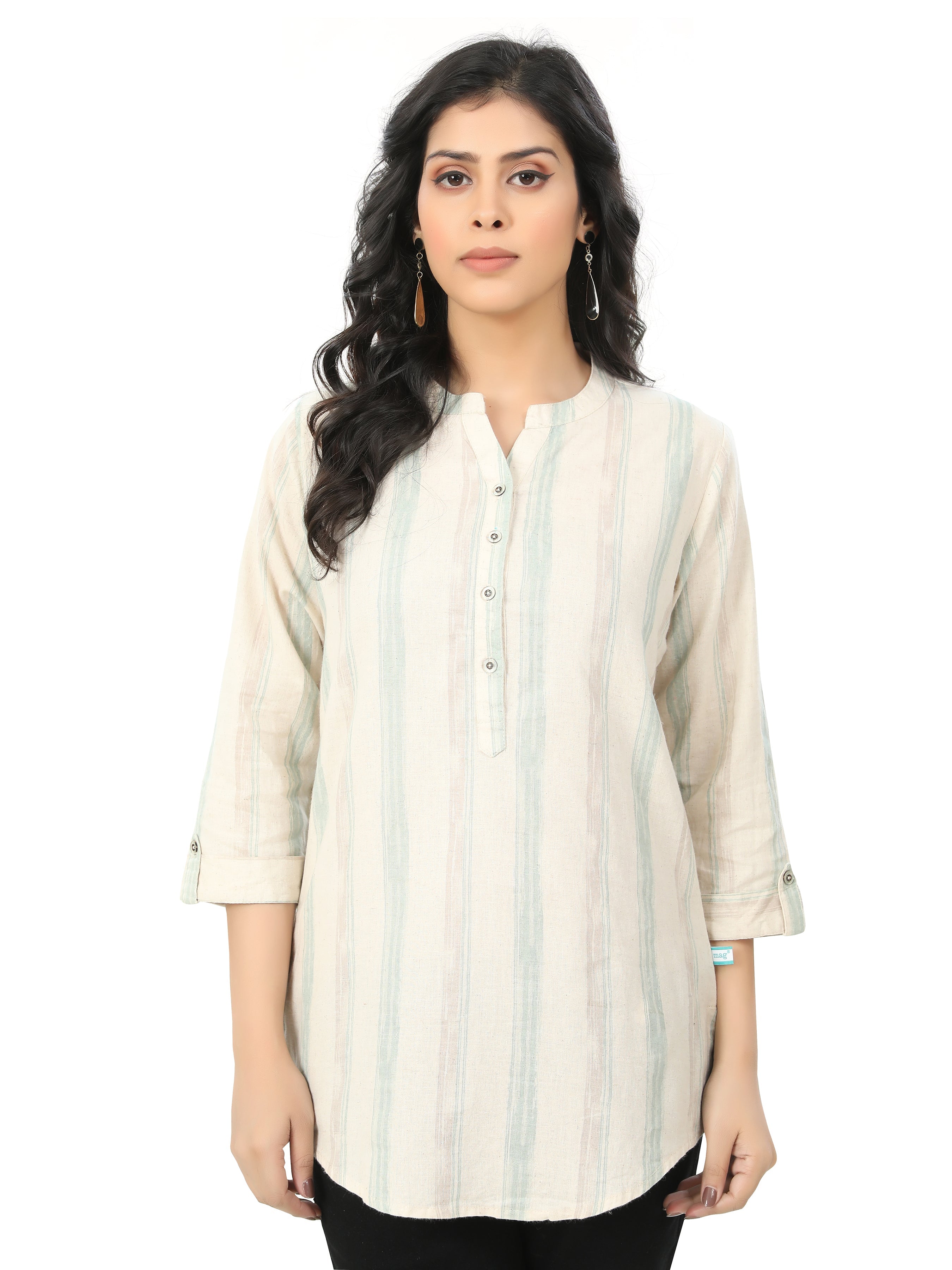 Cotton Linen Printed Kurta