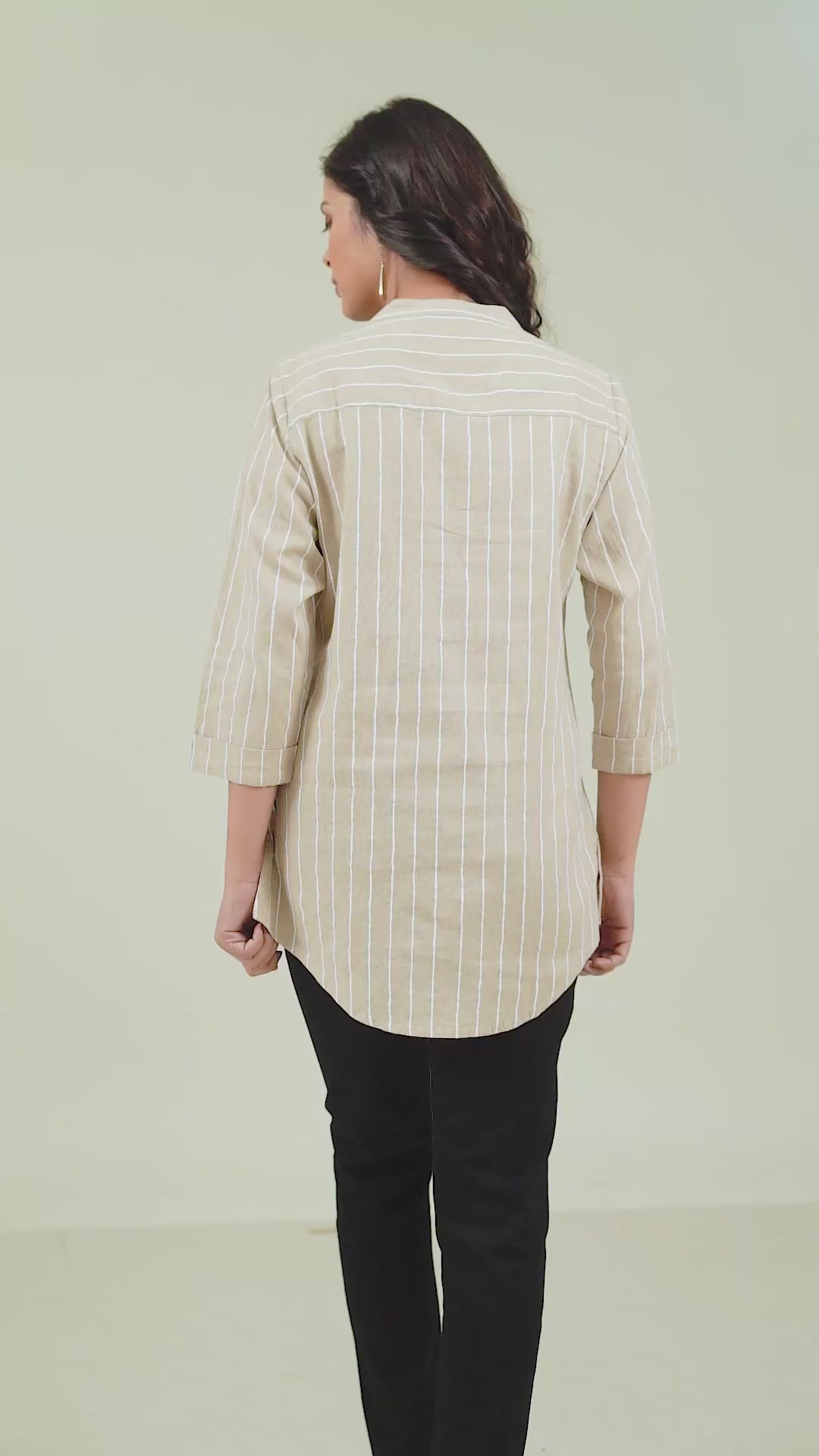 Cotton Linen Printed Kurta