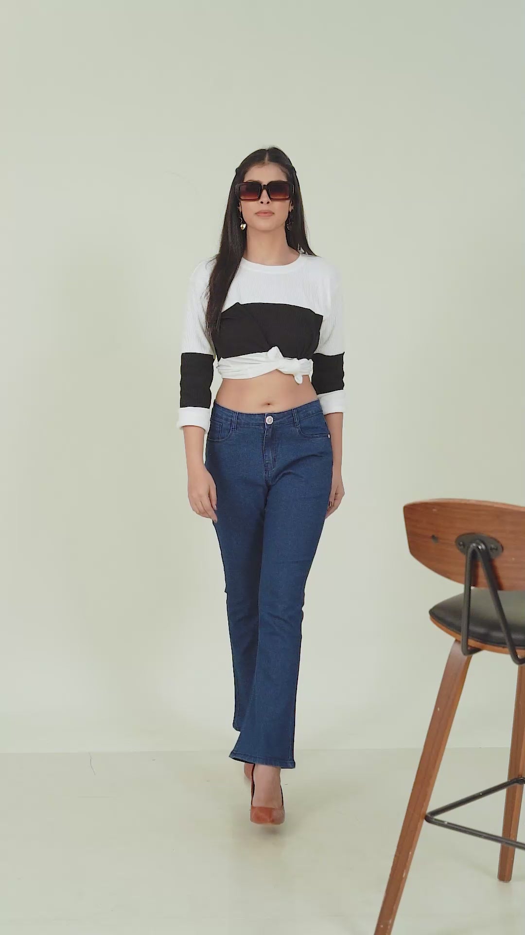 Boot Cut Flared Style Denim Jeans